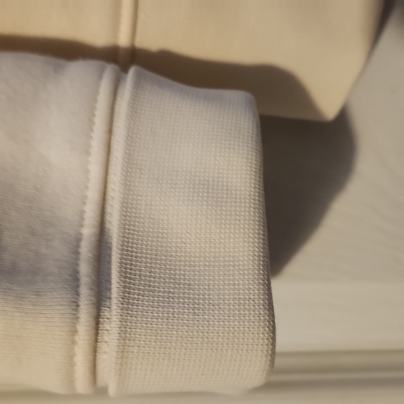 L.L. Bean Off-White Quilted Half-Zip Pullover - Picture 4 of 4